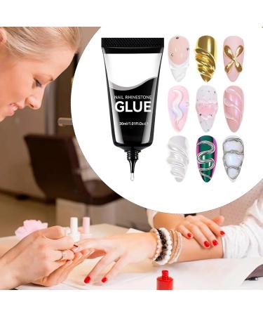 Qutalmi Nail gel 30 ml modeling glue for decoration with rhinestones nail modeling gel for women girls beauty salon wedding home long-lasting strengthening and - Buy Online on GoSupps.com