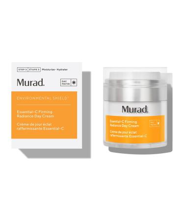 Murad Essential-C Firming Radiance Day Cream Vitamin C Ceramides and Bacillus Ferment Medium-Weight Nourishing Face Lotion for Youthful Brightening Firming and Hydration 1.7 Fl Oz