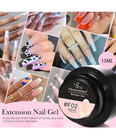 Dusty Pink Nail Builder Gel 15ml - UV/LED Base Building Gel for Nail Repair & Extension - Strengthening Nail Art Decoration - Nude Pink - Buy Online on GoSupps.com
