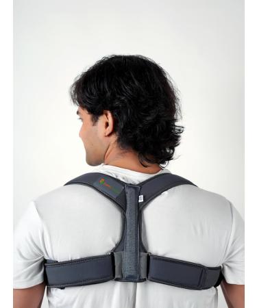 Clavicle Back Support Shoulder Brace Belt - Adjustable Spine Straightener for Men & Women (Large - Buy Online on GoSupps.com