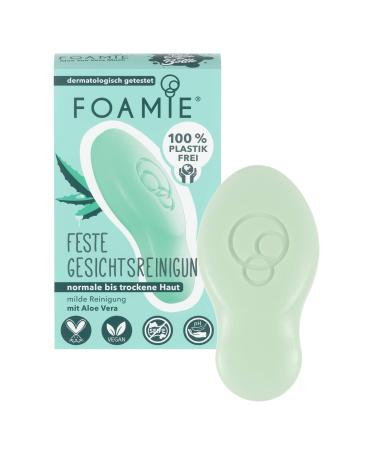 Foamy solid facial cleaning dry skin with aloe vera & almond milk moisturizing facial care 100% vegan plastic -free 60g - Buy Online on GoSupps.com