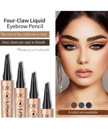 Buy Waterproof Microblade Eyebrow Pencil - Long-Lasting Smudge-Proof Dark Brown Eye Makeup - Buy Online on GoSupps.com