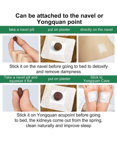 Wormwood Belly Patch & Mugwort Navel Sticker Set for Moxibustion - 40PCS Natural Essence Pills Included - Abdomen Patch for Women and Men - Buy Online on GoSupps.com