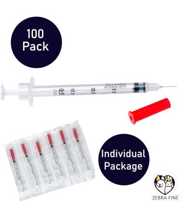 U-40 Pet Insulin Syringes 30G 1/2cc - Safe & Comfortable 100 Pack for Pet Diabetes Care - Buy Online on GoSupps.com