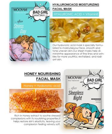 Sheet Mask Nourishing Moisturising Hyaluronic Acid Mask Skincare Korea Cosmetics Mask Ingredients For all skin types (Comprehensive) - Buy Online on GoSupps.com