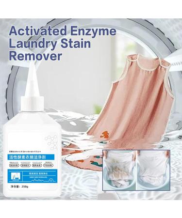 Active Clothes Washing Agent | 258g Rinse-Free Brightening Oil Stains Cleaning Agent White Shirt Cleaner Laundry Supplies for Coats Pants T-Shirts and Blouse Lambo - Buy Online on GoSupps.com