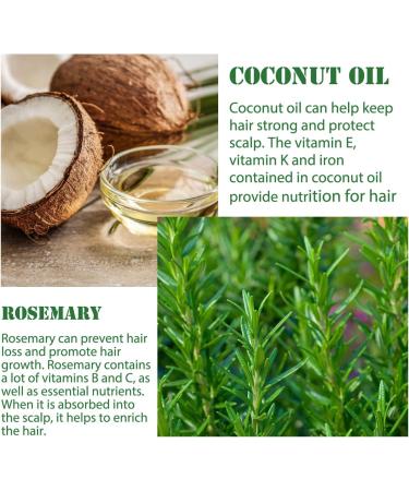 Rosemary Oil Hair for Hair Growth and Skin Care 100% Pure Natural Organic Rosemary Essential Oil for Eyebrow Eyelash Nourishes The Scalp Stimulates Hair Growth for All Hair Types 60ML - Buy Online on GoSupps.com