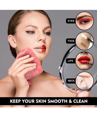 KinHwa Microfiber Makeup Remover Cloths 12 Pack - Reusable Face Towel for Skin Care - Soft Facial Wash Cloth 15x30 cm - Buy Online on GoSupps.com
