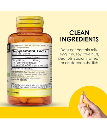 MASON NATURAL Ginkgo Biloba 3 Month Supply Helps to Improve Mental Alertness & Support Optimal Brain Function 60 Capsules (3 Pack) Unflavored 60 Count (Pack of 3) - Buy Online on GoSupps.com