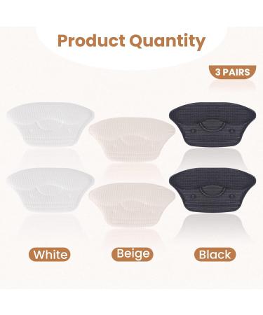 PAFUWEI Heel Pads Inserts Grips Liner - 3 Pairs Adjustable Size Heel Protectors for Men & Women | Blister Prevention & Comfort for Loose Shoes - Buy Online on GoSupps.com