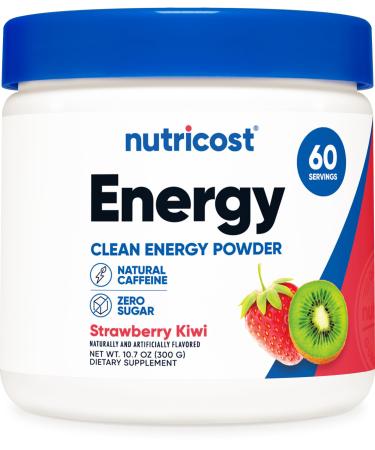 Nutricost Energy Complex (Strawberry Kiwi) (60 Servings) - Clean Energy Powder 300g Dietary Supplement