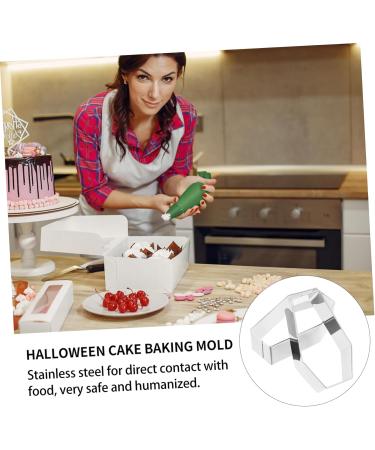 Milisten 10 Pcs Biscuit Mold Mini Cake Molds Chocolate Mold Dessert Baking Mold Cakesicles Mold Mini Cookies Metal Fondant Frame Jelly Moulds Stainless Steel Cake Candy 7.5X4.2X2.4CMx2pcs Silverx2pcs - Buy Online on GoSupps.com