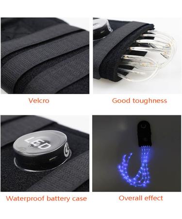 SSZYace LED Flashing Light Bar Equestrian Horse Riding Tail Trappings | USB Charge Decorations - Blue - Buy Online on GoSupps.com