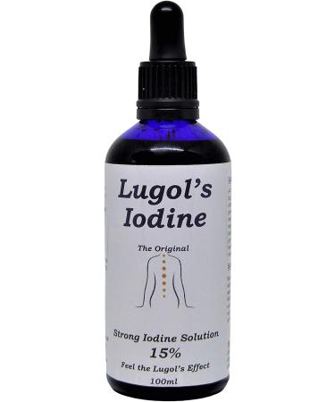 100ml 15% Lugols Iodine Solution - Max Strength - Original and True Lugols - Buy Online on GoSupps.com