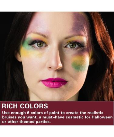 6 Colors Bruise Wheel Kit - Professional Halloween Special Effects Makeup Palette for Cosplay & Zombie Looks | Face & Body Paint - Buy Online on GoSupps.com