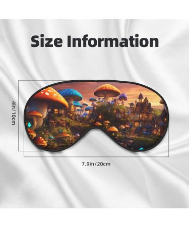 Magic Mushroom Print Eye Mask - Ultra-Soft Light-Blocking Sleep Mask for Optimal Comfort & Restful Sleep - SSIMOO - Buy Online on GoSupps.com