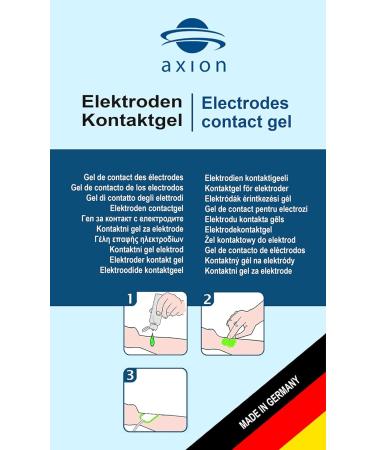 250ml Axion Electrode Contact & Cleansing Gel for TENS EMS Stimulation - Skin Cleansing and Transmission Enhancement, Quality Tested - Buy Online on GoSupps.com