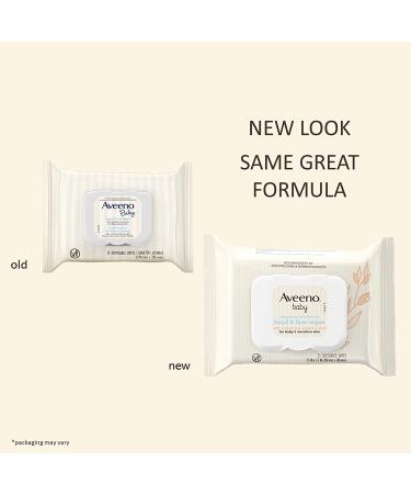 Aveeno Baby Fragrance-Free Hand & Face Wipes - Gentle Cleansing & Moisturizing for Sensitive Skin - Hypoallergenic, 25 ct - Buy Online on GoSupps.com