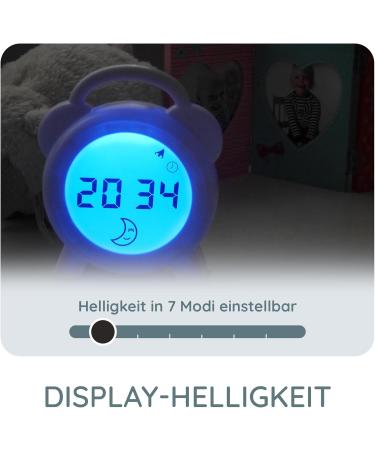 Alecto BC-100 Pedagogical Alarm Clock for Children - Sleep Trainer with LED Light - White - 1 Pack - Buy Online on GoSupps.com
