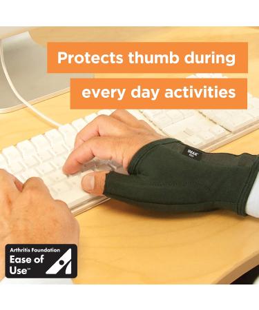 IMAK Brownmed Compression Arthritis Thumb Sleeve - Comfortable Support for Arthritis & Carpal Tunnel Relief - Small Size Glove - Buy Online on GoSupps.com