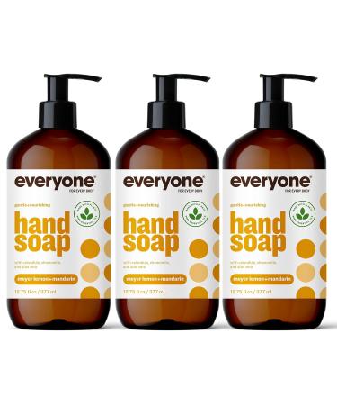 Everyone 3-in-1 Soap Body Wash Bubble Bath Shampoo 32 Ounce (Pack of 2) Unscented & Liquid Hand Soap 12.75 Ounce (Pack of 3) Meyer Lemon and Mandarin - Buy Online on GoSupps.com