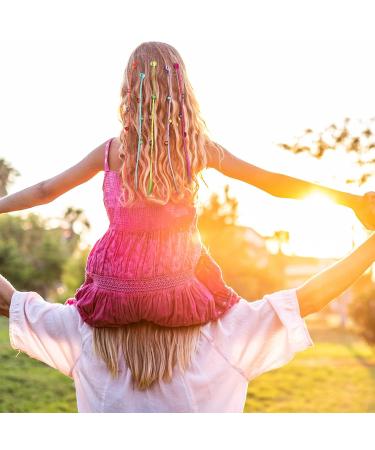 Shop HIFOT Colorful Hair Strands for Kids - 12 Synthetic Clip-In Extensions & Accessories for Braiding Fun! - Buy Online on GoSupps.com