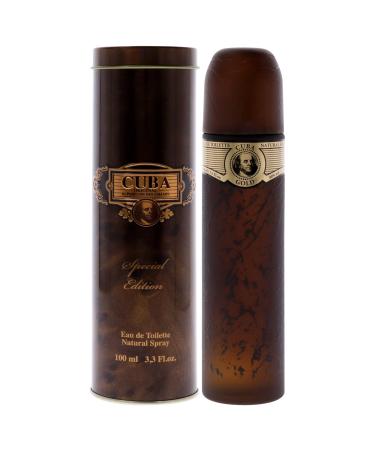 Cuba Gold Sprecial Edition Eau De Toilette Spray for Men 3.4 Ounce