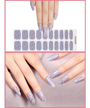 Kalolary 20PCS Nail Gel Polish Wraps | Self-Adhesive Nail Stickers with File and Stick | UV/LED Lamp Required | NJTZ-NG200284 - Buy Online on GoSupps.com