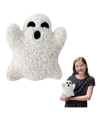 Halloween Ghost Stuffed Animal Plush Pillow Ghost Pillows for Boys Girls Soft Hugging Pillow Cute 20cm Ghost Plush Toy for Kids Birthday Halloween Party Favor Gift Sofa Bedroom Kids Room Decorations Ghost 20cm