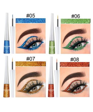 NICEFACE 16 Colors Matte Liquid Eyeliner Set - Waterproof Glitter Eyeliners for Women - Buy Online on GoSupps.com
