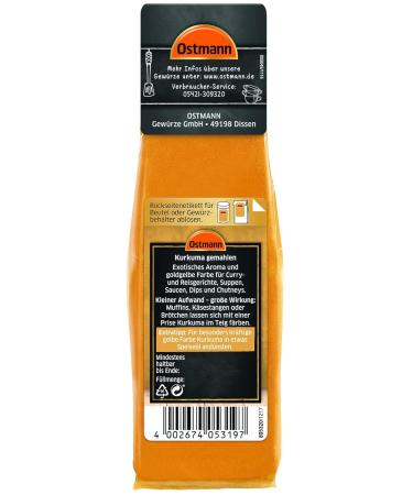 Ostmann Ground Turmeric 50g - Premium Quality Spice for Cooking & Health | International Shipping Available - Buy Online on GoSupps.com