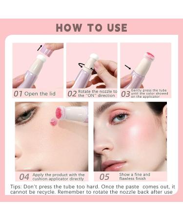 HOSAILY Liquid Blush Beauty Wand - Shimmer Blush Stick for Cheeks - Lightweight and Blendable Face Makeup - 09 - Buy Online on GoSupps.com