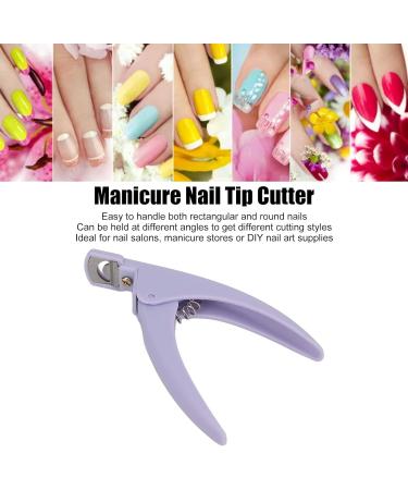 Professional Acrylic Nail Clippers - Purple | Home Salon Beauty DIY - Buy Online on GoSupps.com