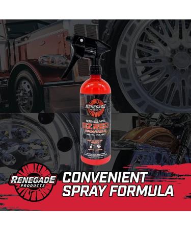 Renegade Products USA EZ Red Sprayable Metal Polish - 24oz Stainless Steel, Aluminum, Chrome Cleaner & Restorer - Buy Online on GoSupps.com