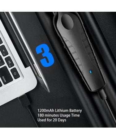 Hair Clipper for Men Portable Fine Cutting USB Rechargeable Electric Hair Clipper Incisive Cutting with 3 Guide Combs for Salon Use - Buy Online on GoSupps.com