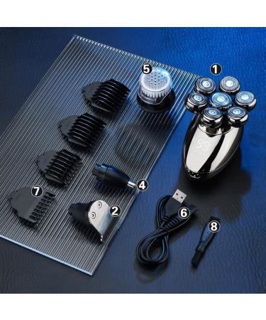 Reusable Waterproof Bald Head Shaver Set | LED Display & Beard Trimmer - International Shipping - Buy Online on GoSupps.com