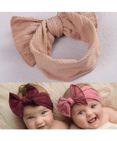 6 Pack Baby Nylon Headbands Hairbands Hair Bow Elastics Soft Nylon Newborn Head Bands Infant Toddler Hairbands Bows Child Hair Accessories for Baby Girls Newborn Infant Toddlers Kids (style2) - Buy Online on GoSupps.com