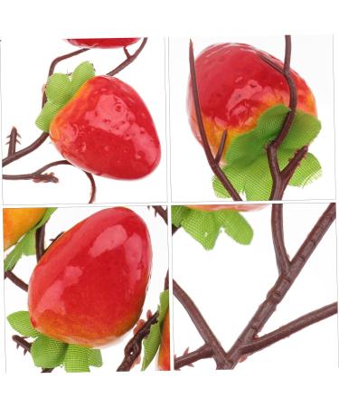ABOOFAN 2pcs Strawberry Cuttings Bed Room Decor Decoration for Bedroom Artificial Fruit Decoration Holiday Function Decoration Home Decor Plant Decor Simulation Strawberry Picks Household - Buy Online on GoSupps.com