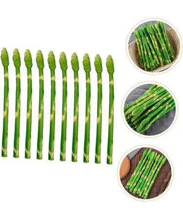 HOMSFOU 40 Pcs Simulated asparagus ornaments rustic decor plastic flower vase cabinet decor vegetable fruit ornament decorative vegetables lifelike Simulated Asparagus Models cupboard fake - Buy Online on GoSupps.com