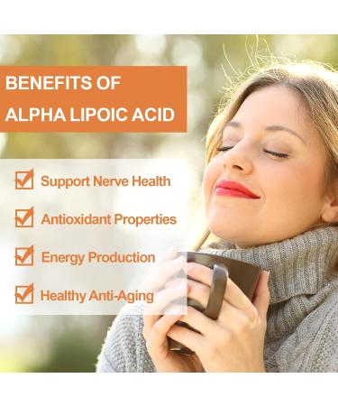 Novafun Alpha-Lipoic-Acid 600mg Capsules ALA-Supplement for Nerve Health Antioxidant Support & Cellular Energy 60 Count Non-GMO Gluten Free - Buy Online on GoSupps.com