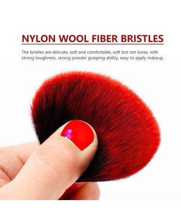 Powder Makeup Brush - Blush & Face Brush for Setting Powder & Bronzer (Red) - Buy Online on GoSupps.com