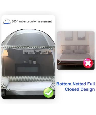 Pop Up Mosquito Net for Full to King Size Bed - Foldable, Portable, Large 72 x 78 x 59 inch - Ideal for Baby and Adults - Buy Online on GoSupps.com