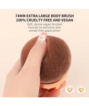 Extra Large Self Tanner Brush - 3 Inch Body Makeup Brush for Flawless Tanning - Buy Online on GoSupps.com