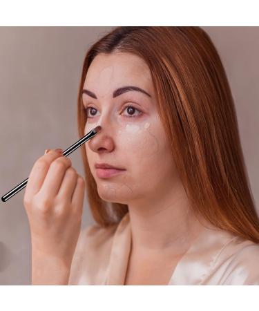 12-Piece Lip Brush Set | Small Flat Concealer & Eyebrow Brushes | Synthetic Fiber Makeup Tools for Eyeshadow & Foundation - Black - Buy Online on GoSupps.com