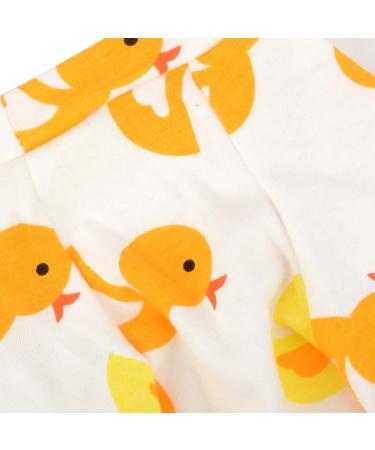Shop Zunea Enchanting Yellow Duck Overall for Small Dogs | Soft Cotton Romper Pajama Clothing for Pets (XXL) - Perfect for Puppies & Cats - Buy Online on GoSupps.com