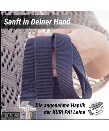 Buy Kuri Pai 3m Dog Leash for Medium Dogs - Comfortable Sustainable Bamboo Design | Gray | 280cm x 2.0cm - Buy Online on GoSupps.com