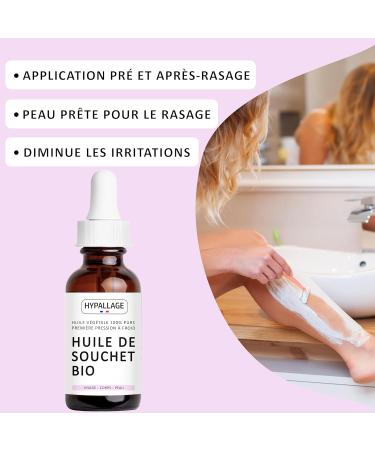 Organic Souchet Anti-Hair Oil - Anti-Hair Regrowth Oil - Post Hair Removal Care After Shave Wax for Women - Anti Ingrown Hair - Buy Online on GoSupps.com