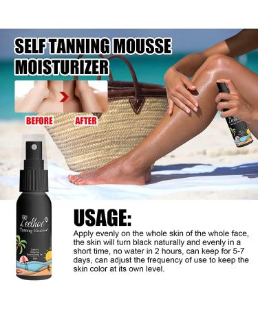 Self Tanning Body Lotion Self Tanner Self Tanning Long Lasting Sunless Tan Natural Bronzing Mousse Bronze Fake Tan for All Skin Tones and Types (100ml) - Buy Online on GoSupps.com