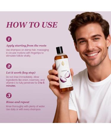 Shampooing Nourrissant Nettoyage Contr le Des Huiles Du Cuir Chevelu 236ml Shampooing L'Oignon Nettoyant Et Soin Capillaire Pour Femme Types De Cheveux Usage Quotidien Voyage Salon Ex - Buy Online on GoSupps.com
