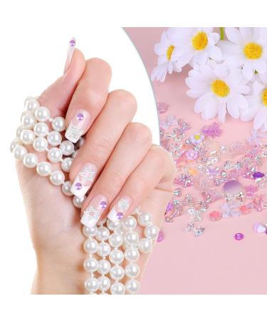 500 Pieces Nail Charms & 3D Decorations - Cute Bear Flower Hearts for Nail Art & DIY Cell Phone Case - Buy Online on GoSupps.com